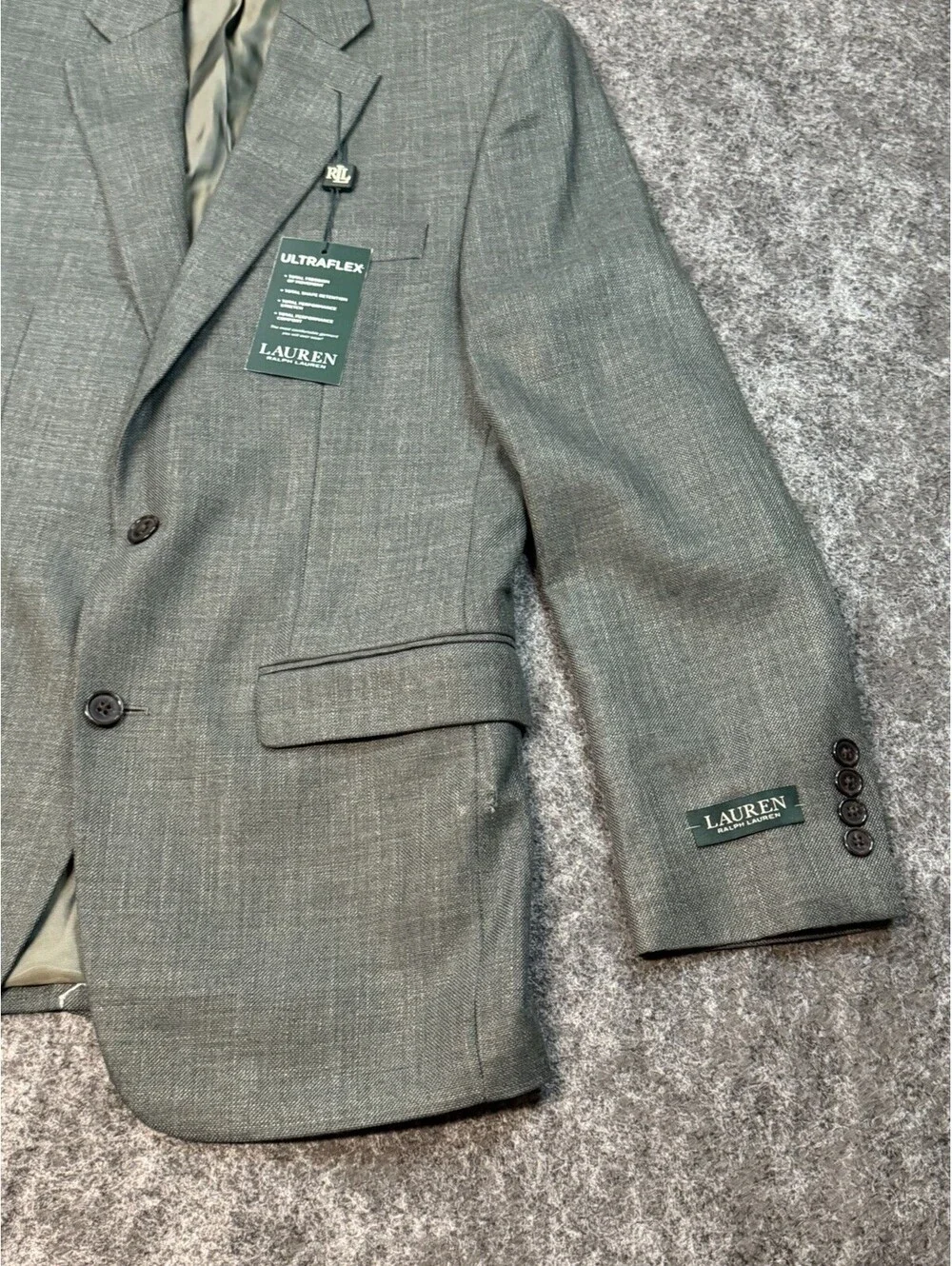 Lauren Ralph Lauren Ultraflex Sport Coat Blazer 36R Sage Green NWT Lexington